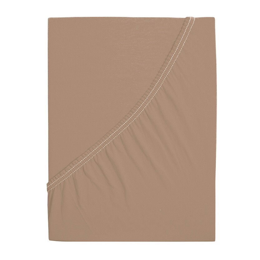 jersey prestieradlo Ideál orechová, 200 x 200 cm