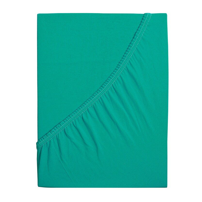 jersey prestieradlo Ideál zelený tyrkys, 200 x 200 cm