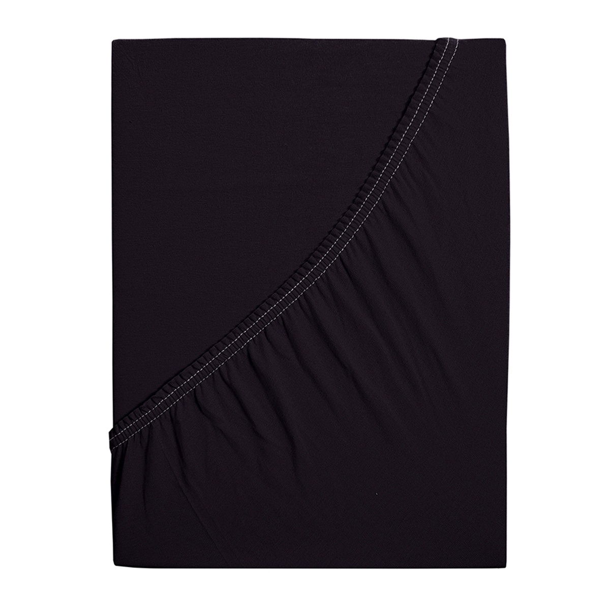 jersey prestieradlo Mako čierna, 90 x 200 cm