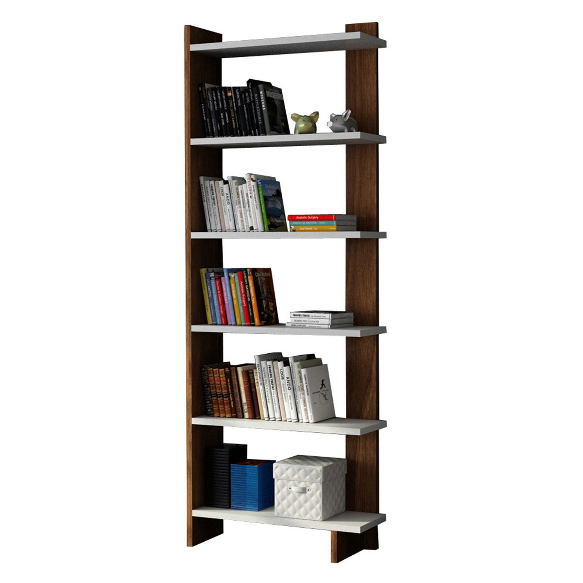 Knižnica Order White Walnut