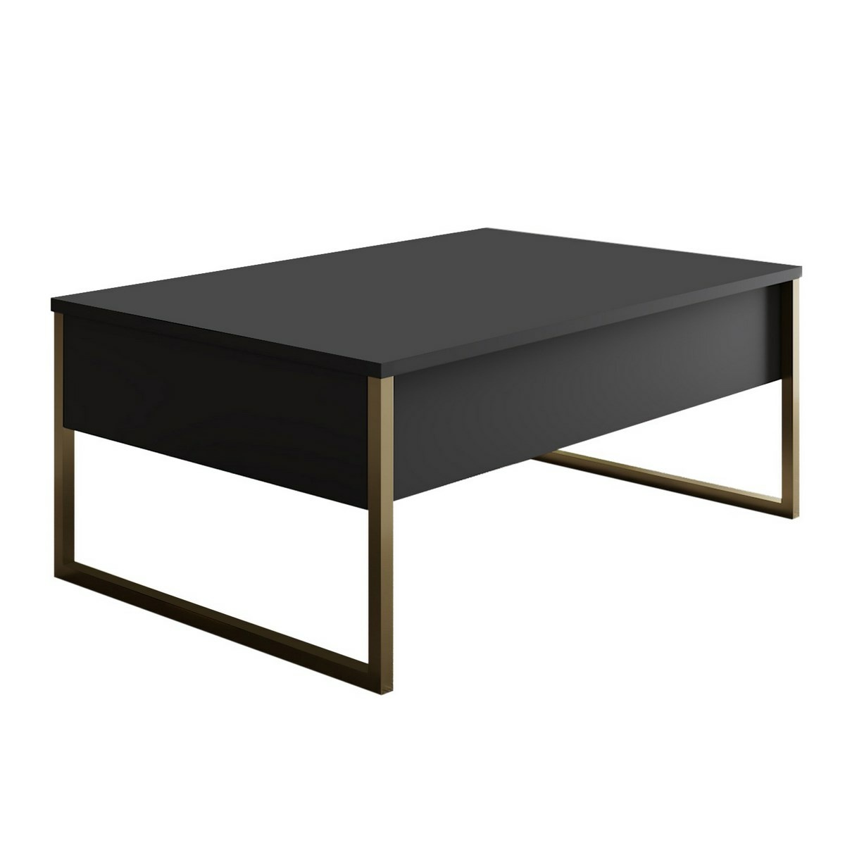 Konferenčný stolík Luxe Anthracite and Gold