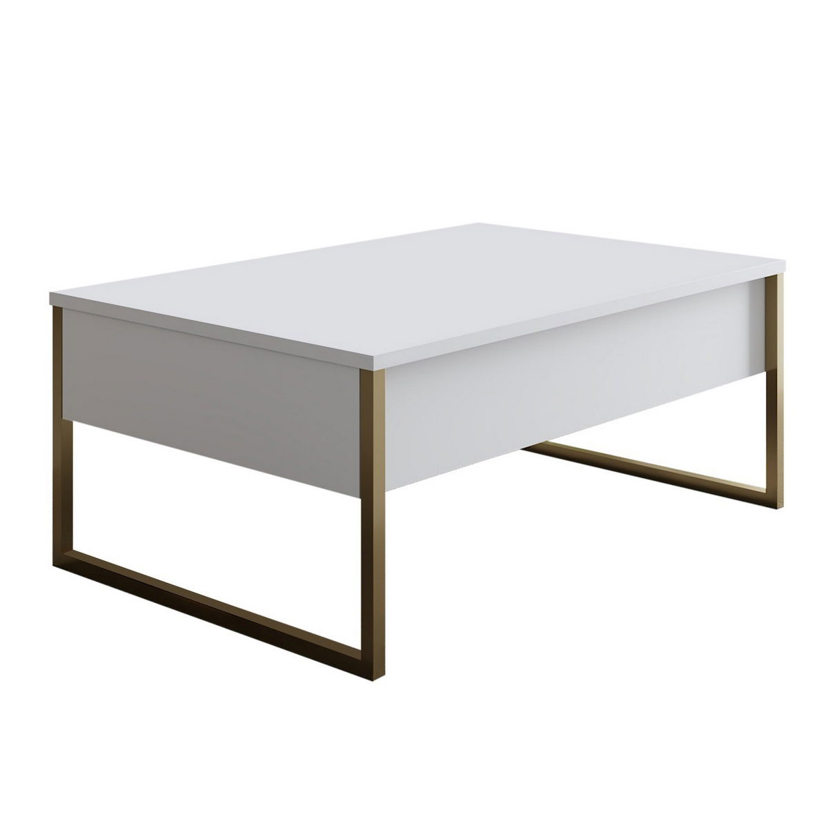 Konferenčný stolík Luxe White and Gold