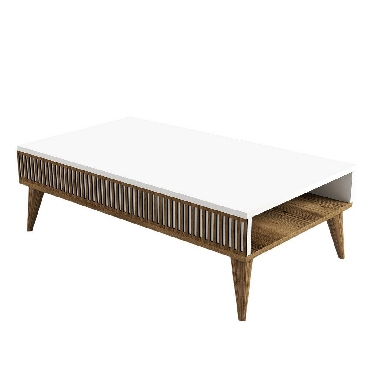 Konferenčný stolík Mila White and Walnut