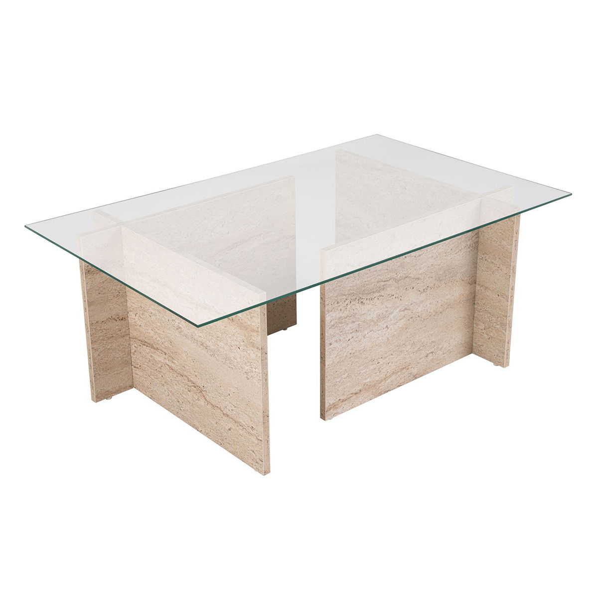 Konferenčný stolík Vetrino Travertine