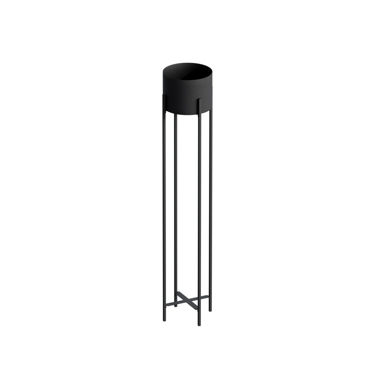 Kovový stojan na kvety GED-024 SLIM, čierna