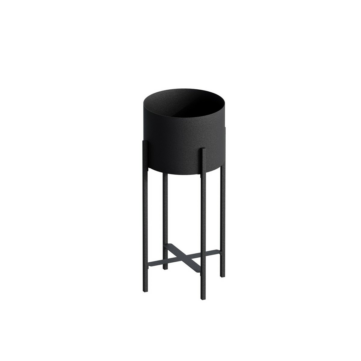Kovový stojan na kvety GED-026, Mono black