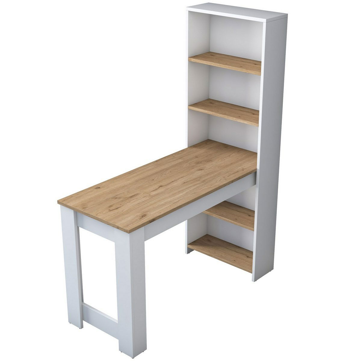 Kozmetický stolík Milano White and Walnut
