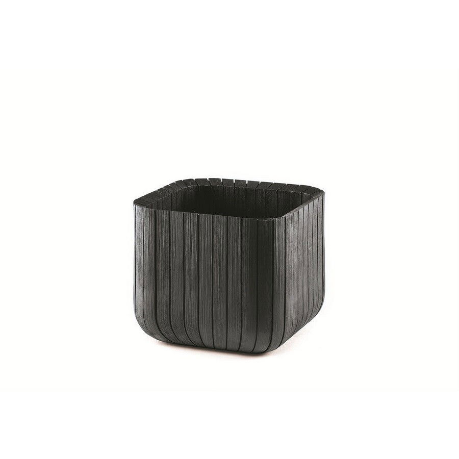 Kvetináč Keter Cube M 50,5 l, antracitová