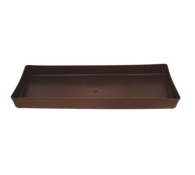 Miska pod truhlík hnedá, 60 cm