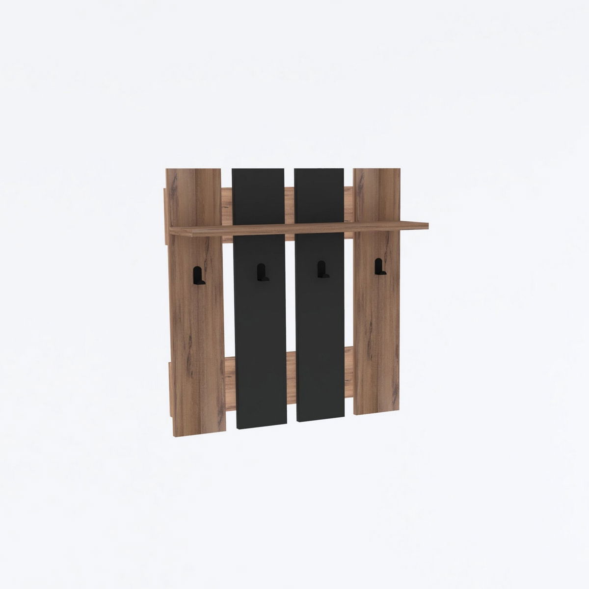 Nástenný vešiak Mita Walnut