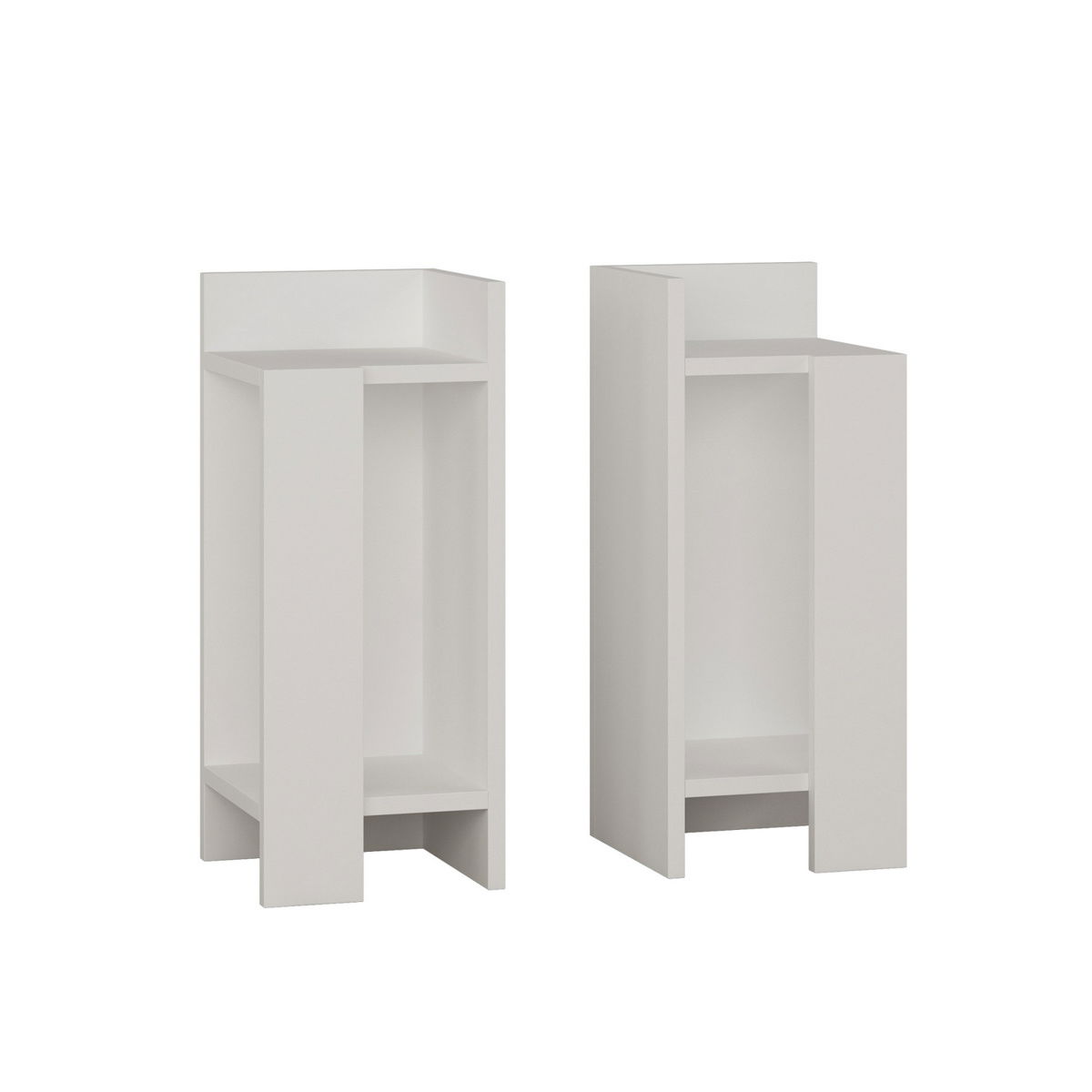 Nočný stolík Elos White, 2 ks