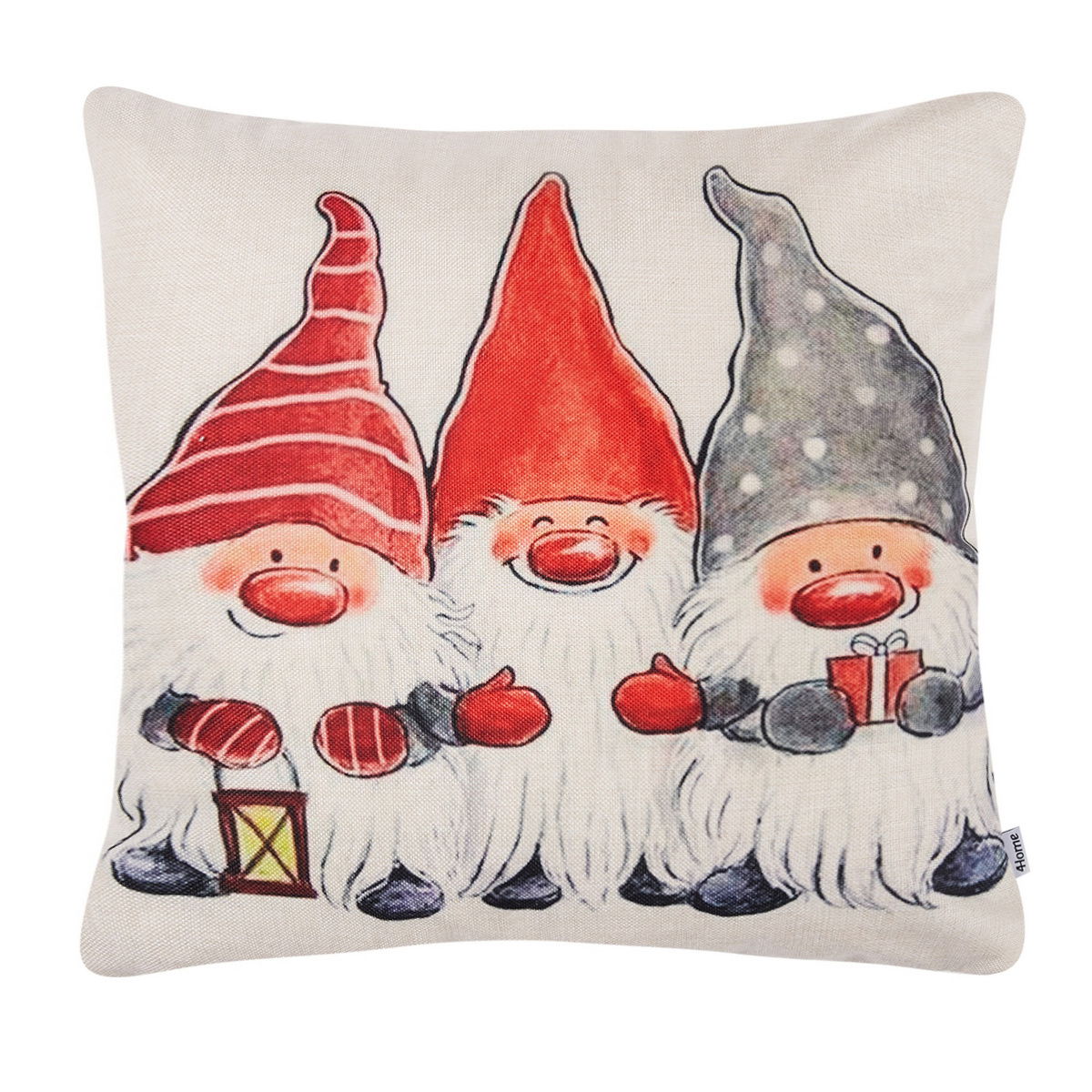 Obliečka na vankúšik Christmas Dwarfs, 45 x 45 cm