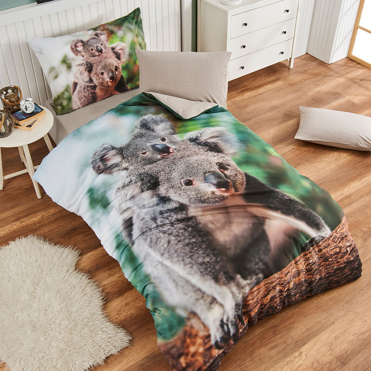 Obliečky Koala bear renforcé, 140 x 200 cm, 70 x 90 cm
