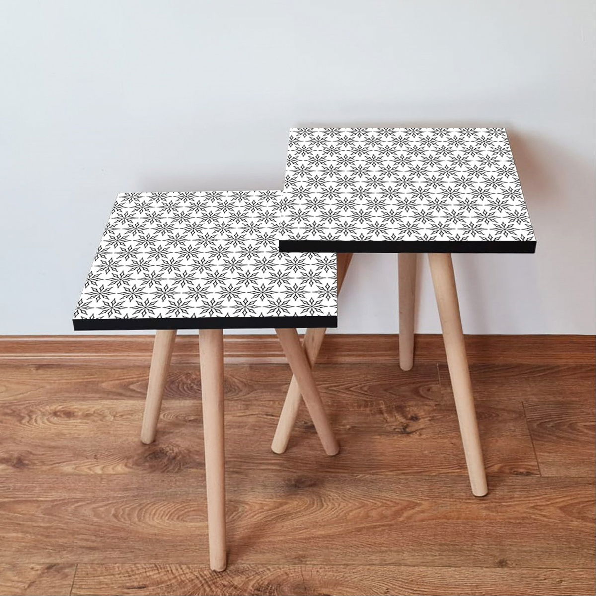 Odkladací stolík 2SHP Black, 2 ks