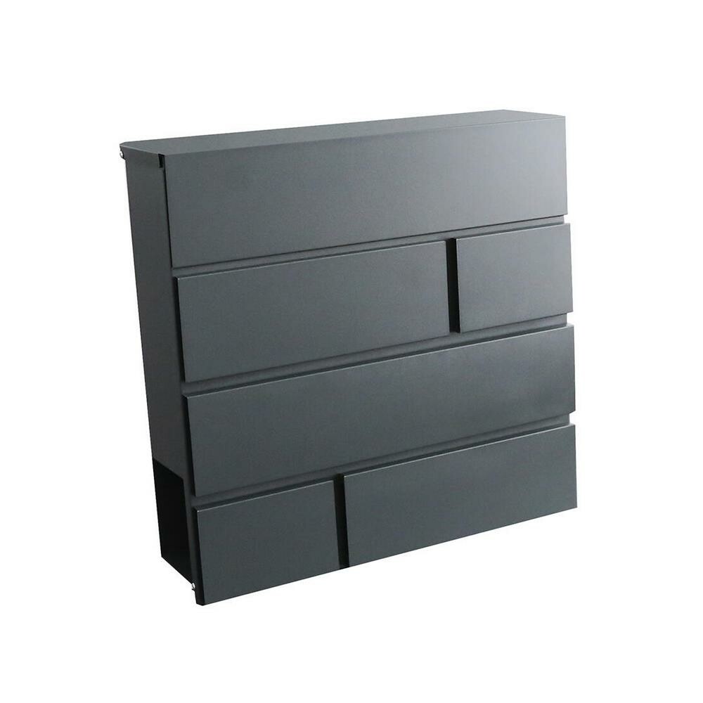 Poštová schránka BRICKS 370 x 370 x 105 mm, antracit