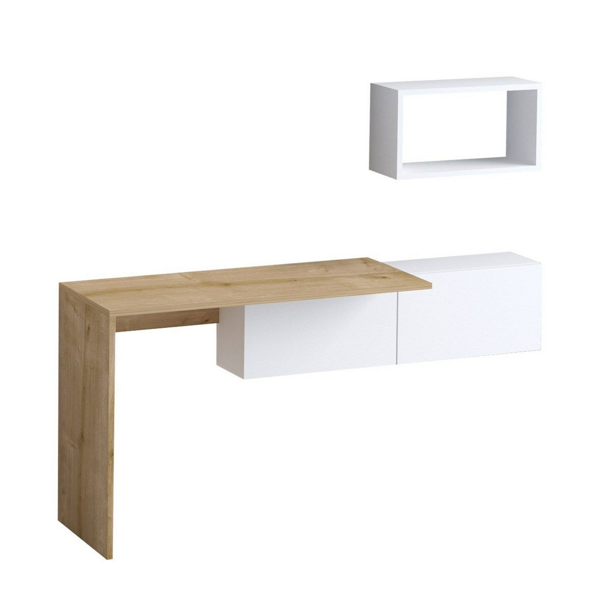 Pracovný stôl Tiff White and Oak