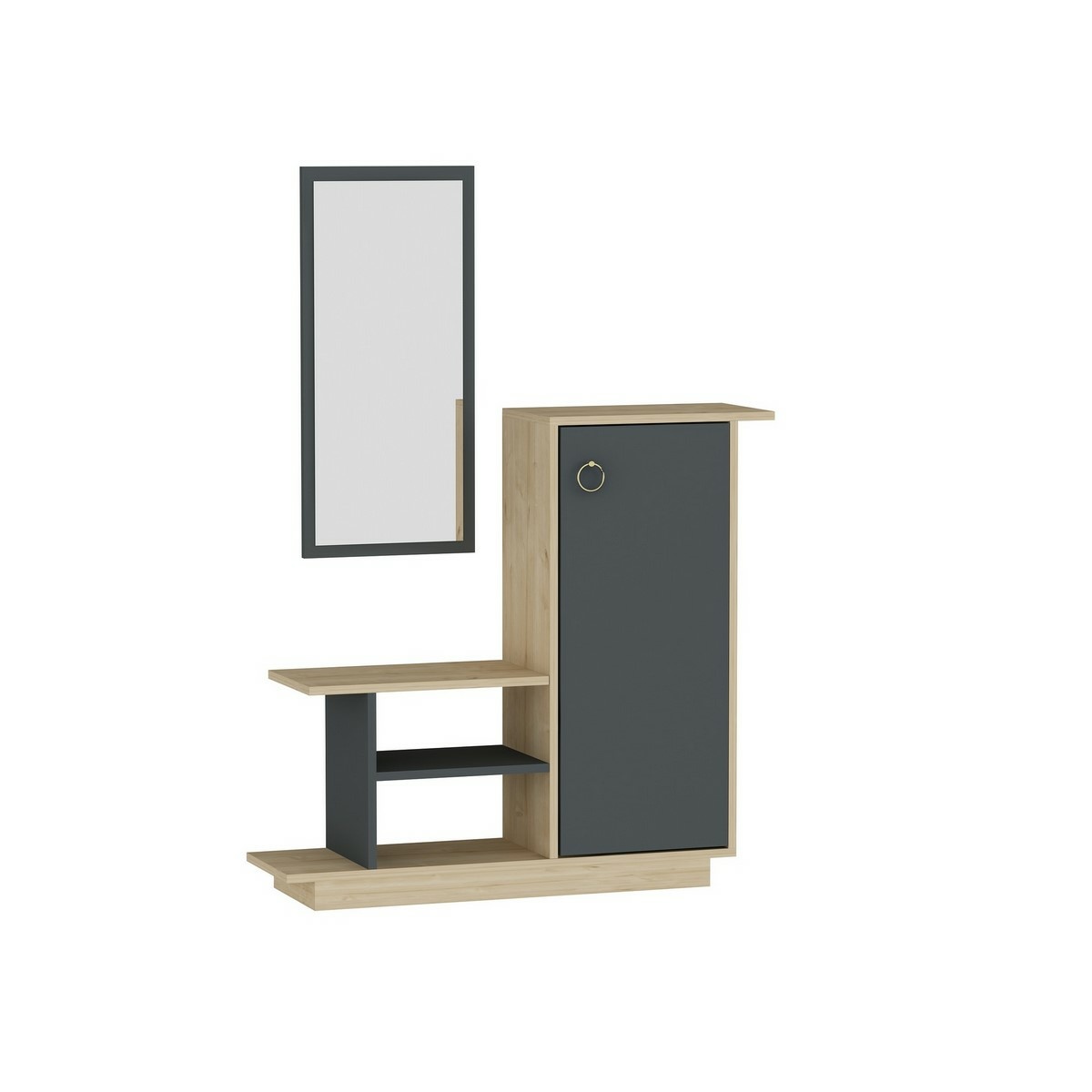 Predsieňová zostava Asia Oak and Anthracite