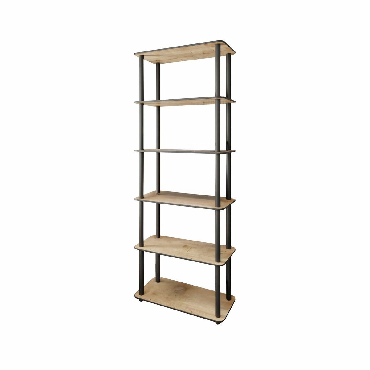 Regál Rect Oak, 6 polic