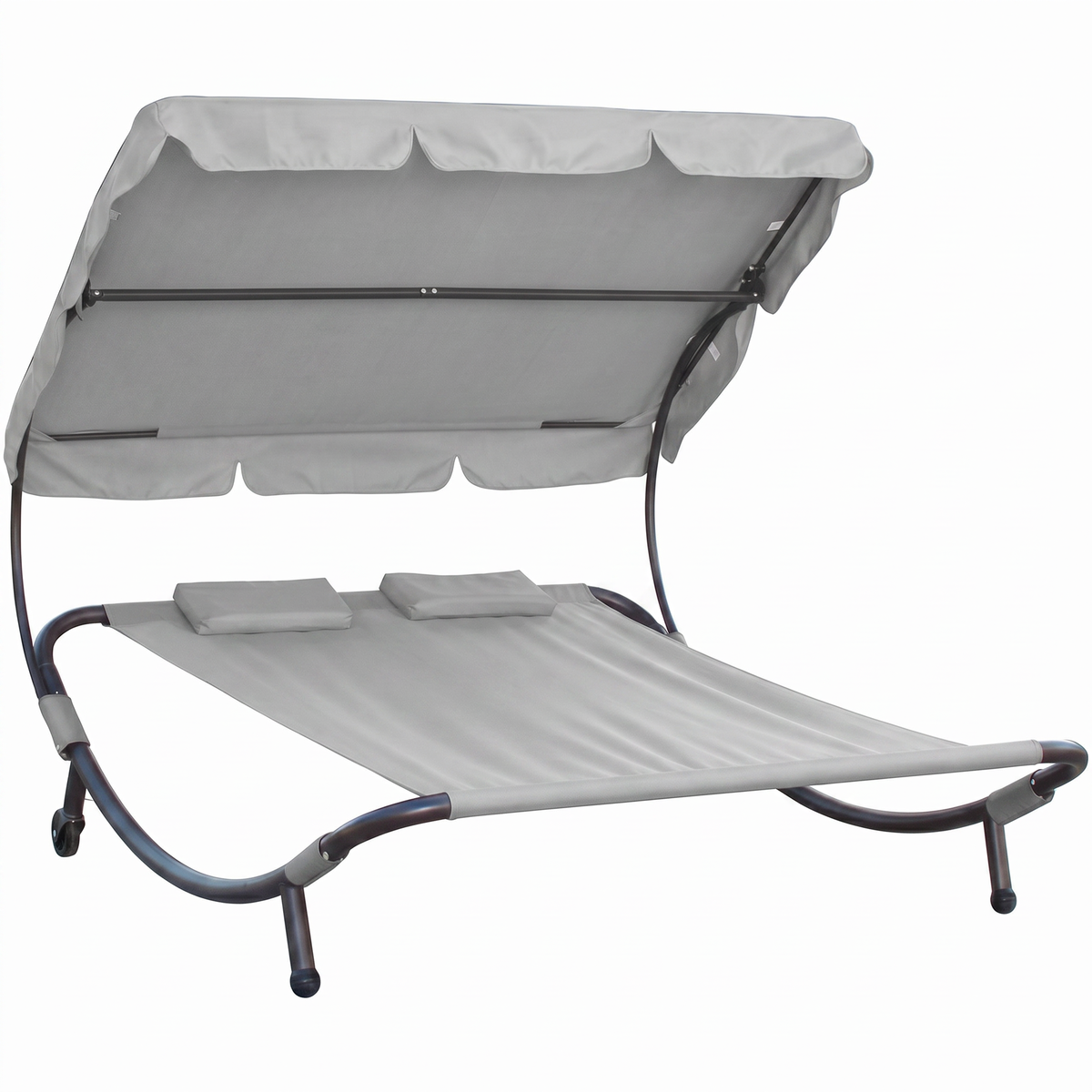 Relaxačné lehátko pre 2 osoby Craftfield Bahama,sivé