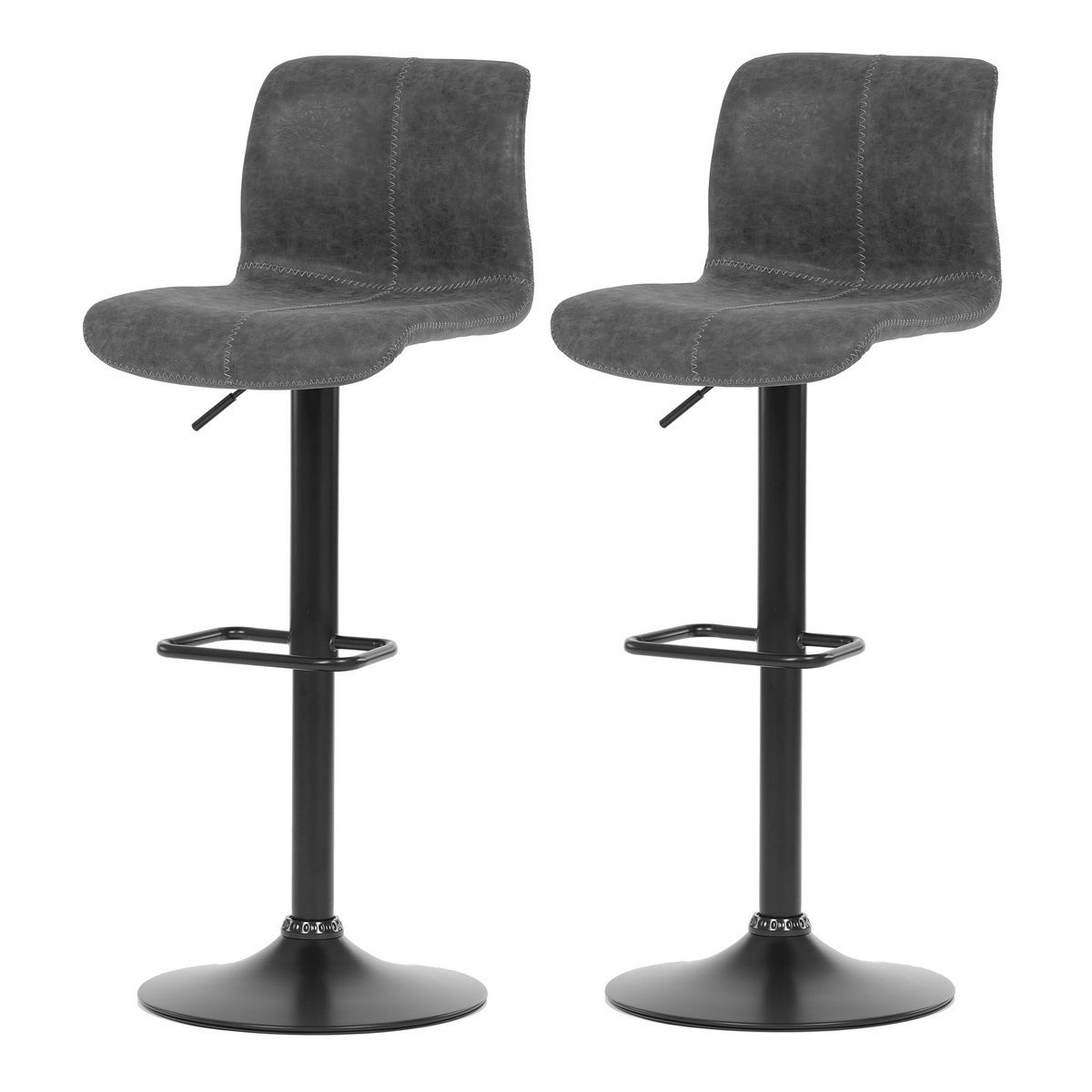 Sada barových stoličiek AUB-806 GREY3, 2 ks