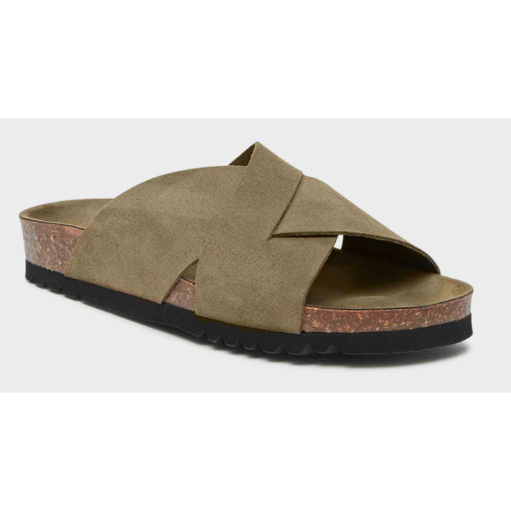 Scholl Pantofle Vivian, khaki, veľ. 38, 38 EU