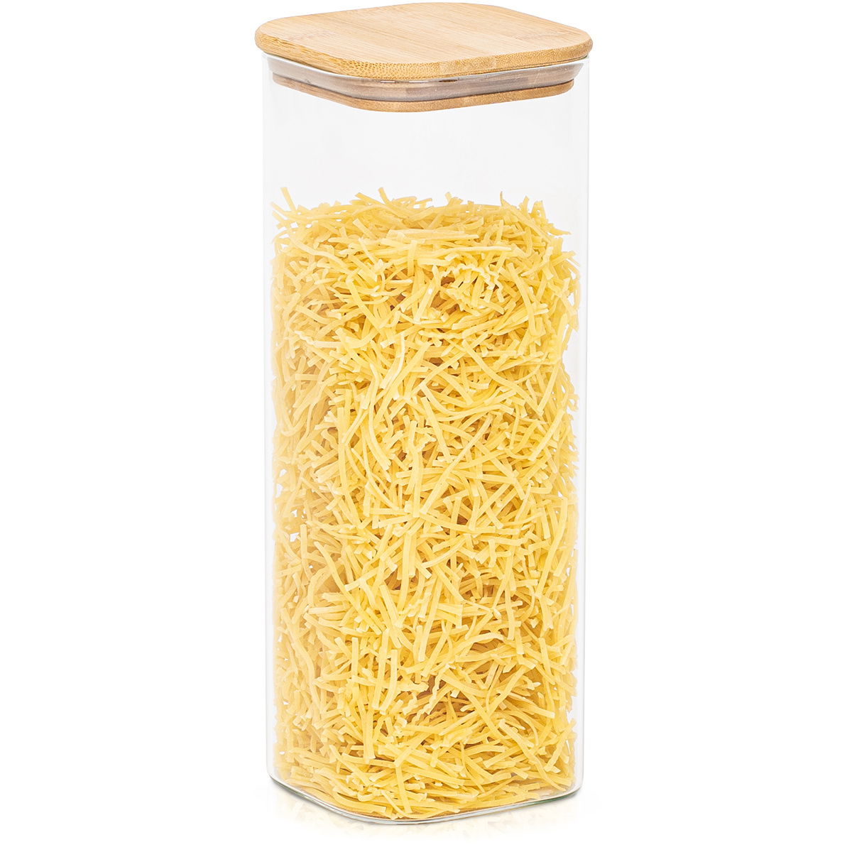 Sklenená dóza na potraviny s vekom Bamboo, 2000 ml, 2000 ml