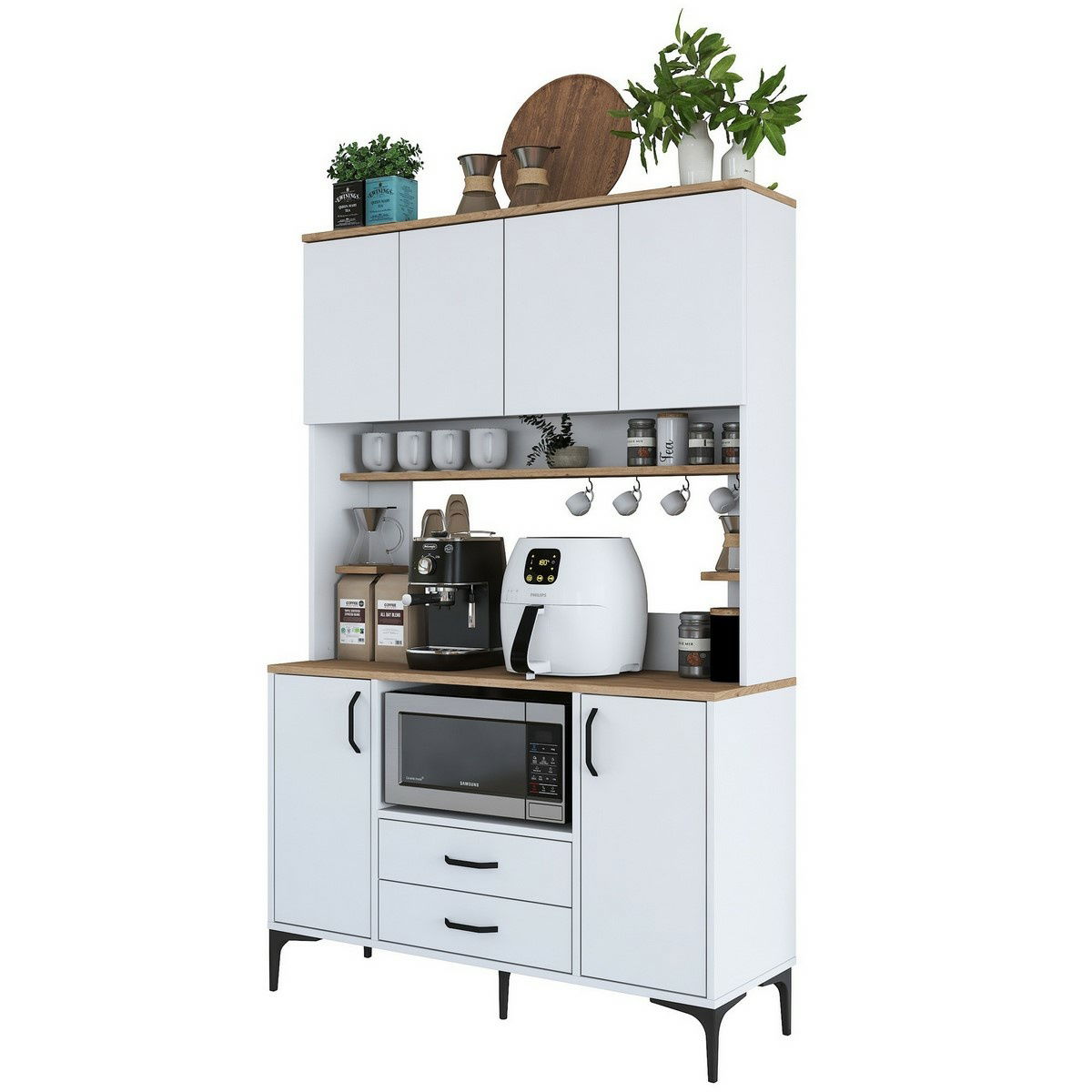 Skriňa Jedy Walnut and White