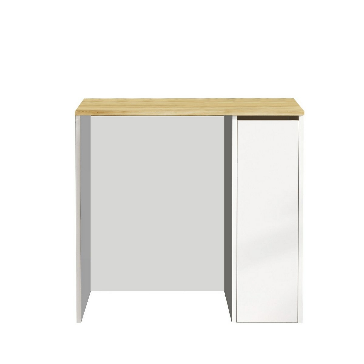 Skrinka na práčku Saly White and Walnut