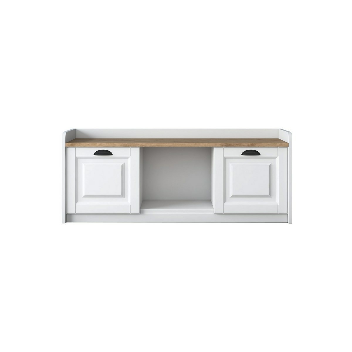 Skrinka na topánky Pilo White and Walnut