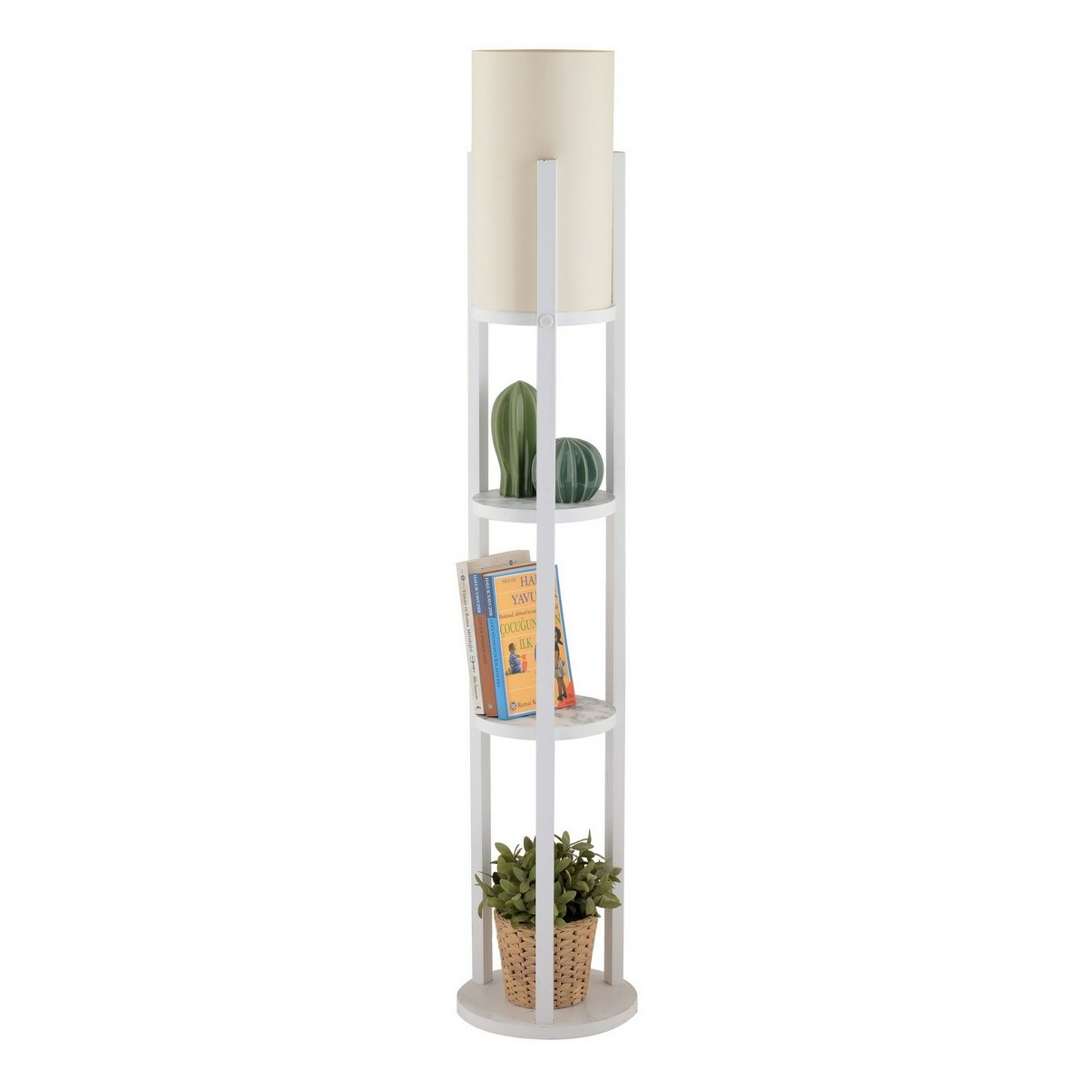 Stojacia lampa Circle Nora - SMK, biela