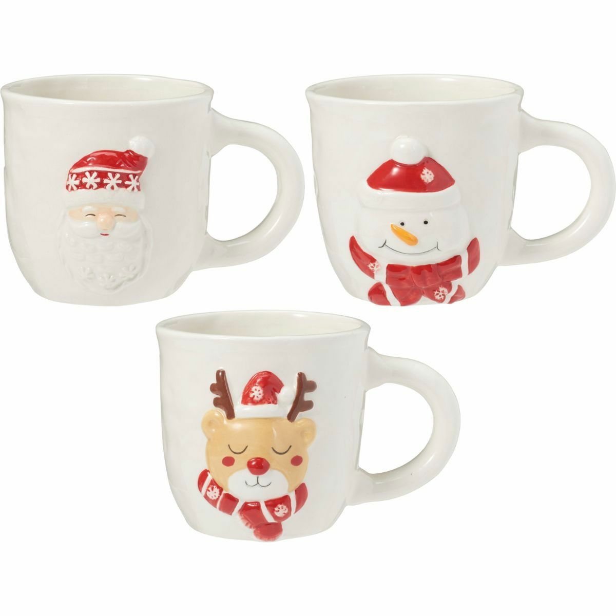 Súprava 3 keramických hrnčekov North Pole 500 ml