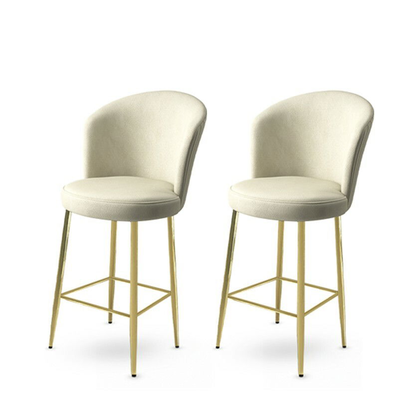 Súprava barových stoličiek Alte Cream and Gold, 2 ks, 2 ks