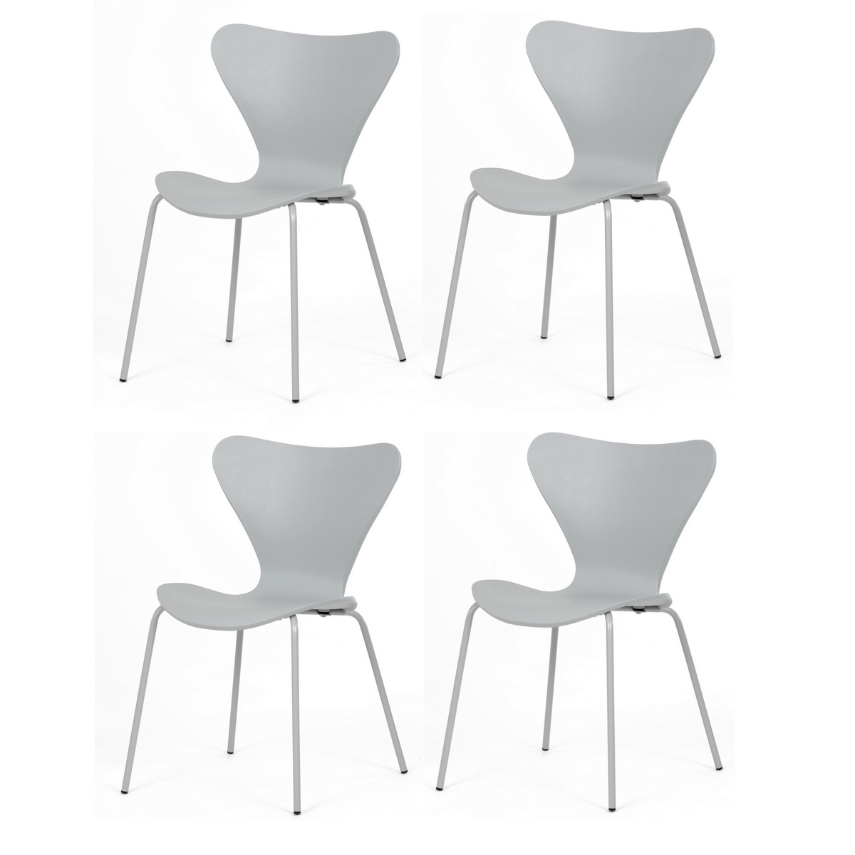 Súprava jedálenských stoličiek CT-X7034 GREY, 4 ks