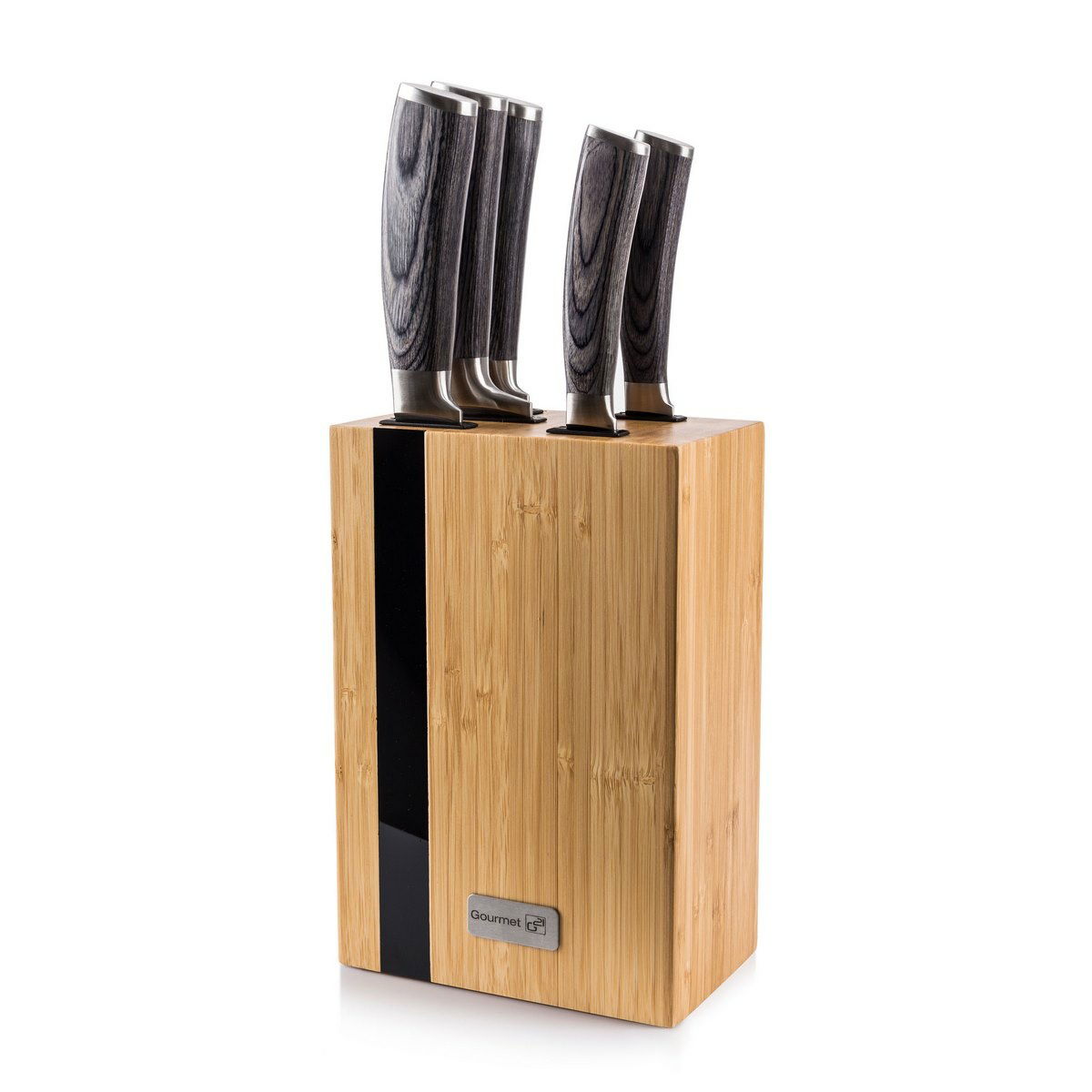 Súprava nožov G21 Gourmet Rustic 5 ks + bambusový blok