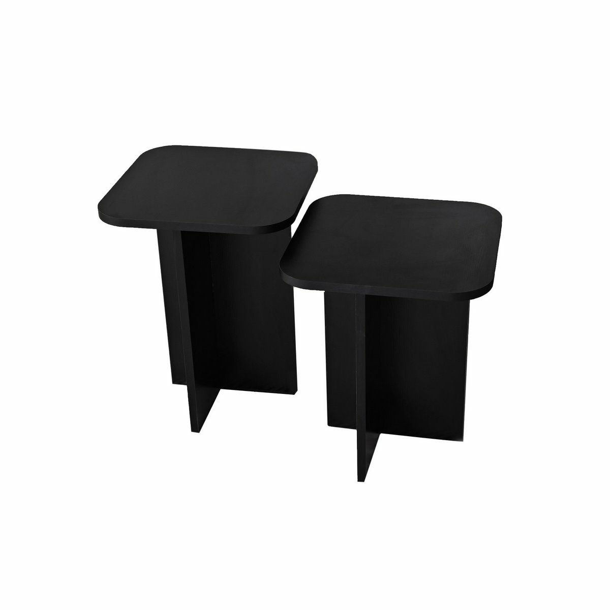Súprava odkladacích stolíkov Blues Black, 2 ks