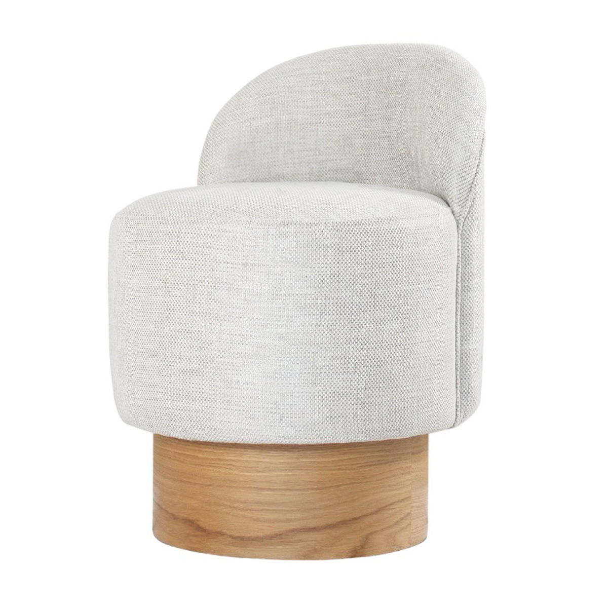 Taburet Barren Puf Light Grey