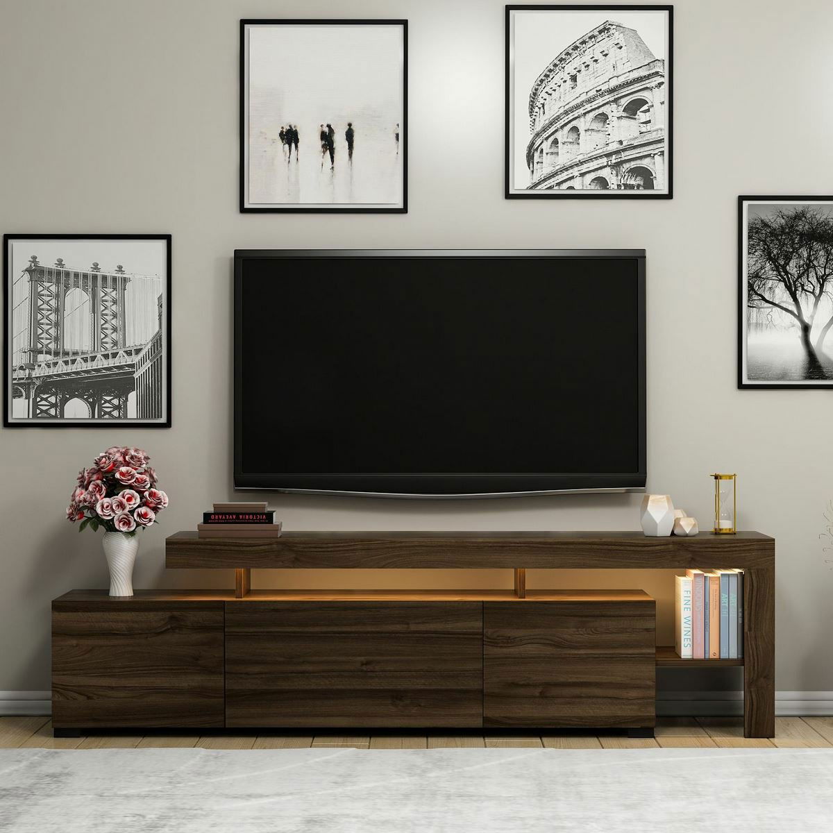 Televízny stolík Beliz Walnut