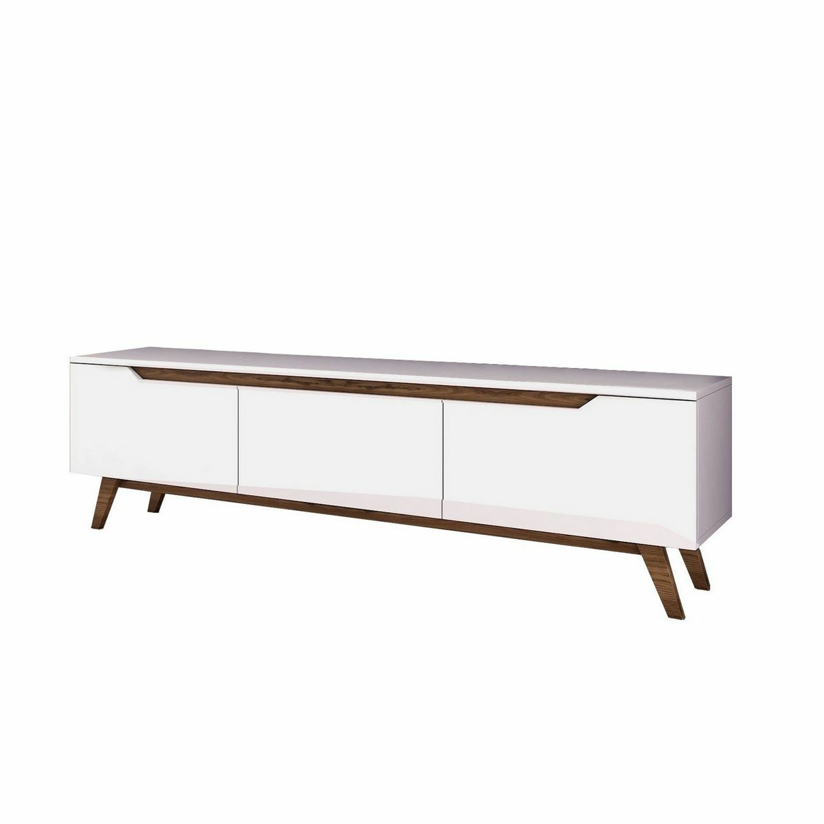 Televízny stolík Dita White and Walnut