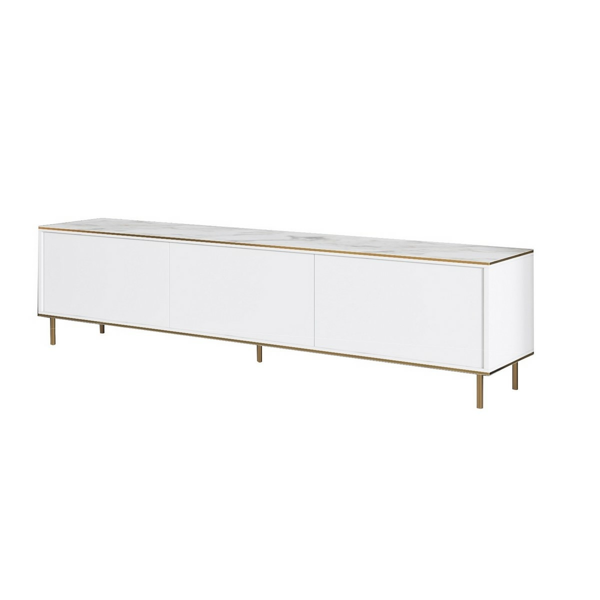 Televízny stolík Imaj White Marble and Gold
