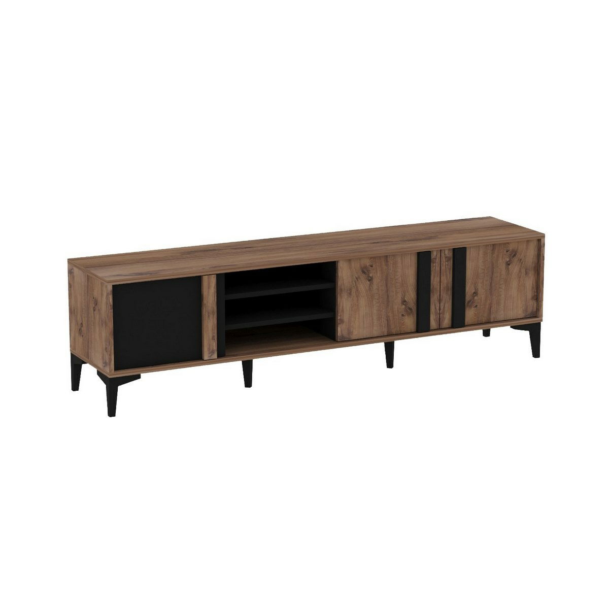 Televízny stolík Mengu Atlantic Pine and Anthracite