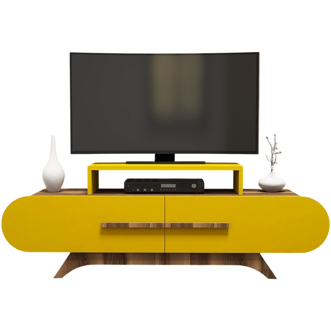 Televízny stolík Rose Walnut Yellow