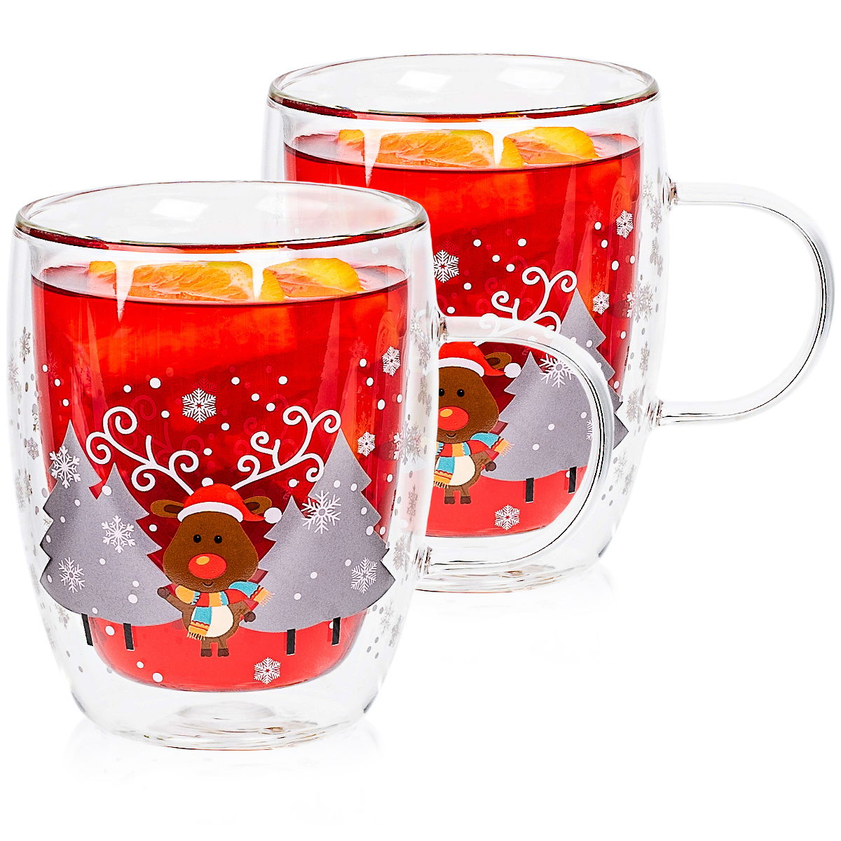 Termo pohár Mug Reindeer Hot&Cool 270 ml, 2 ks