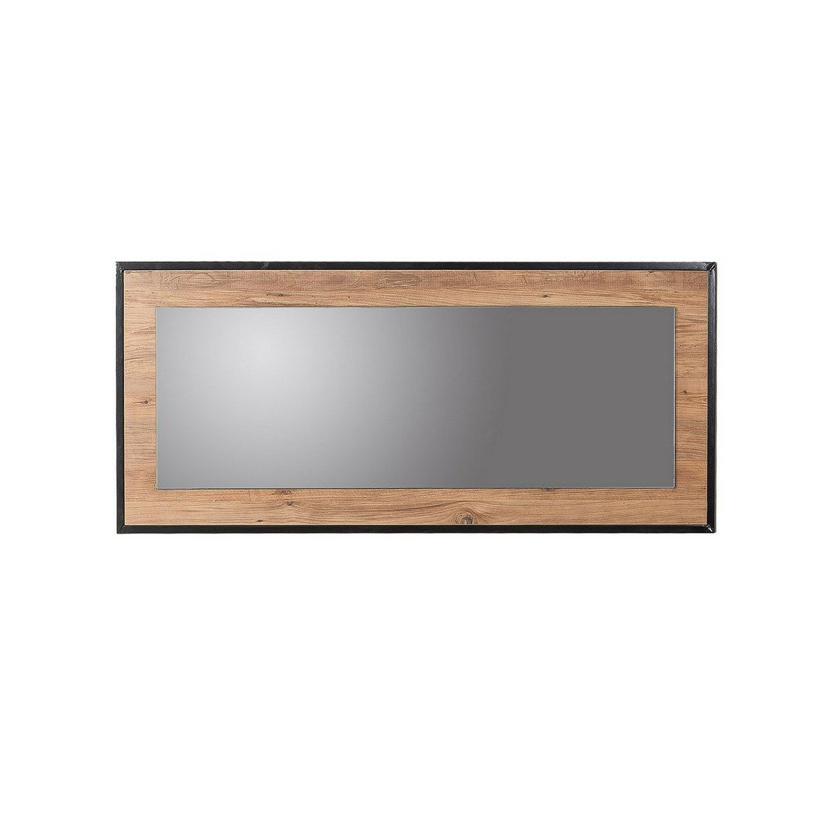 Zrkadlo Idea Black and Atlantic Pine, 110 cm, M