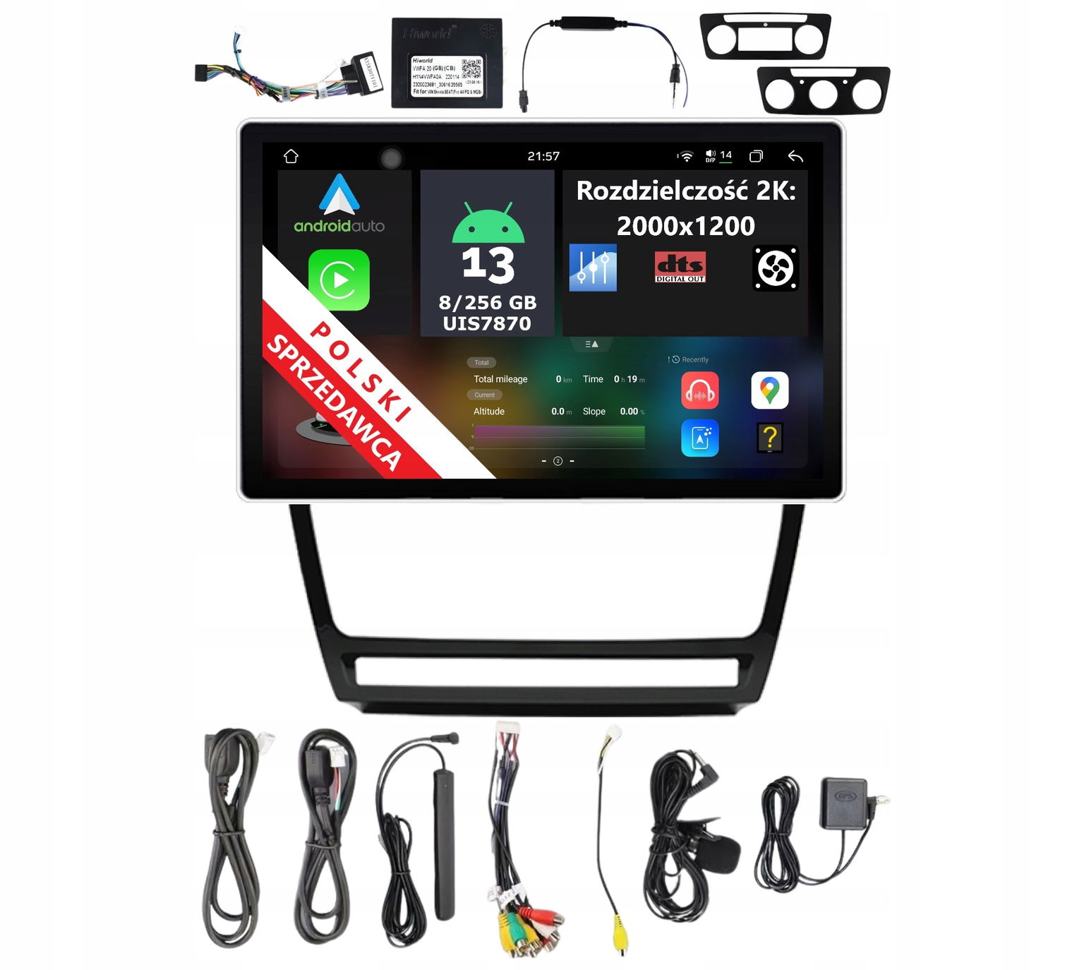 11,5" 2K Rádio 2DIN Navigácia Android Škoda Octavia 8 Gb Dsp Carplay Lte