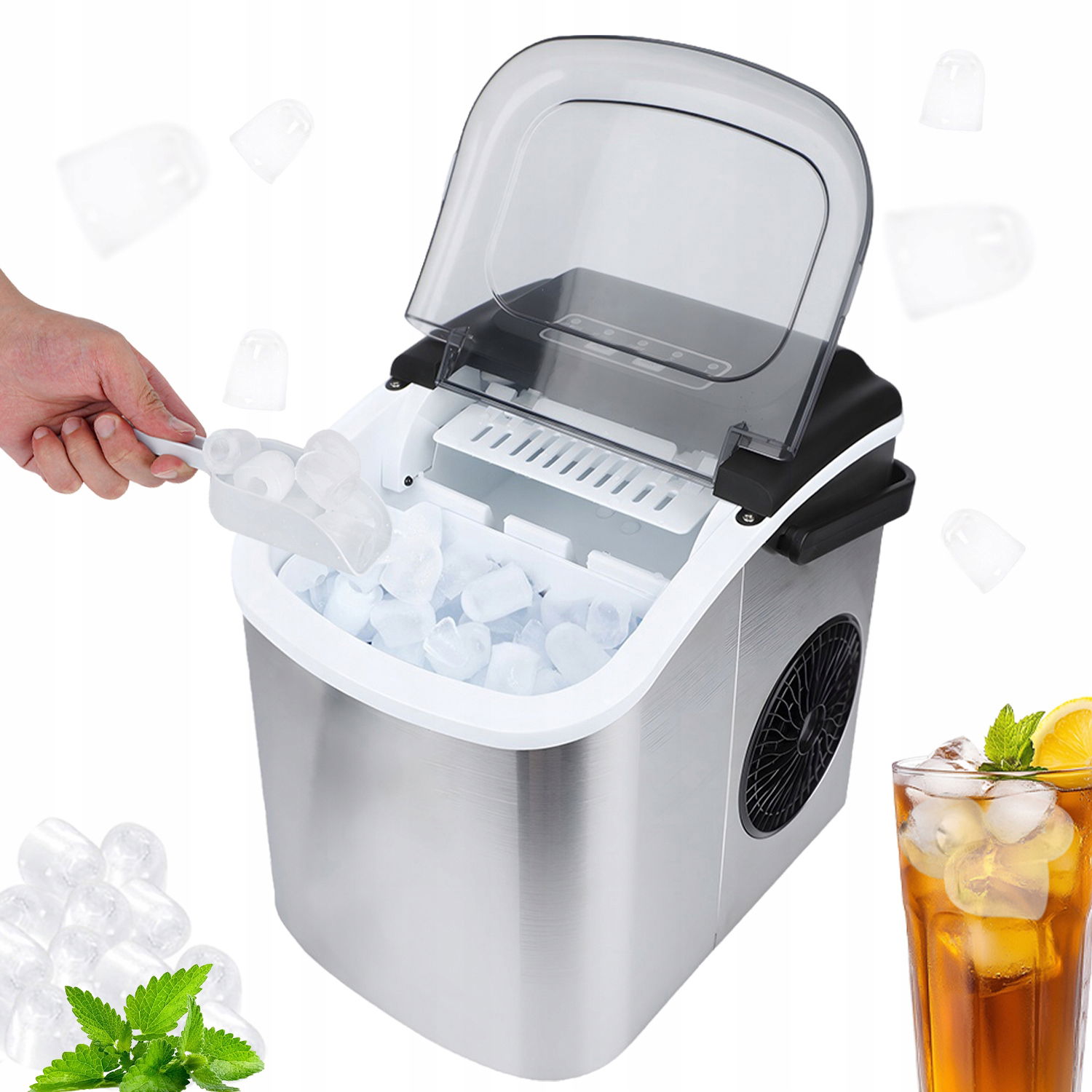 1.2 L Výrobník Ľadu S Automatickým Čistením, Výkonný