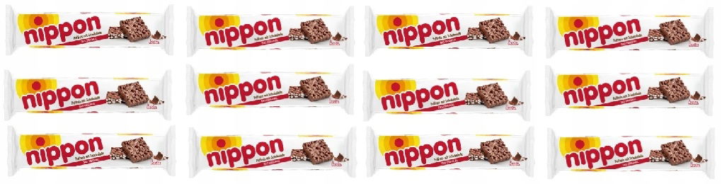 12 x 200 g Nippon Nafukovacia ryža v čokoláde Pol Kartónu