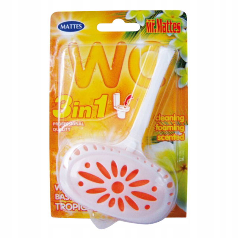 17X Mattes Prívesok na Wc Basket Tropical na nečistoty a usadeniny 3W1 40G