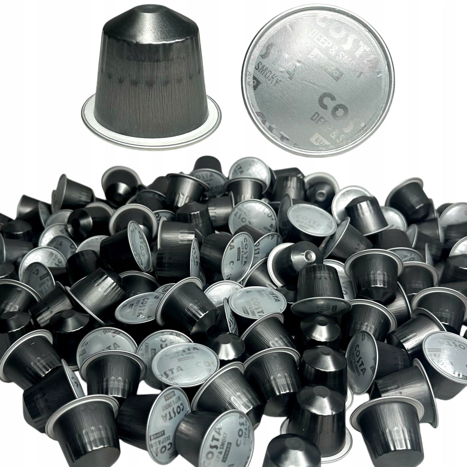 1KG Kávy Kapsule Pre Nespresso Costa Lungo Dark V Kapsulách 143 Kusov