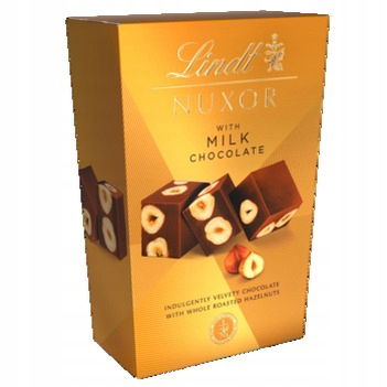 1x 150 g Lindt nuxor milk bombonierka pralinky