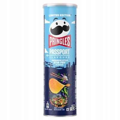 1x 165g Pringles chipsy na japonský spôsob